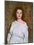 Pin-Up, Bathrobe and Hay-Charles Woof-Mounted Photographic Print