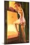 Pin-Up Girl Climbing Bunk Bes, 1940-null-Mounted Giclee Print