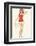 Pin Up Girl December c.1940s-Alberto Vargas-Framed Art Print