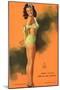 Pin-Up Girl Tied Up in Bathing Suit, 1940-null-Mounted Giclee Print