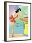 Pin-Up Girls - Boy What a Swell Dish; Woman Cooking in Nighty-Lantern Press-Framed Art Print