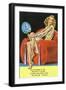 Pin-Up Girls - Girl Needs More than a Fan to Cool Her Off-Lantern Press-Framed Art Print