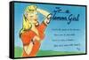 Pin-Up Girls - Glamour Girl Telling Beauties How it Is-Lantern Press-Framed Stretched Canvas