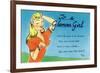 Pin-Up Girls - Glamour Girl Telling Beauties How it Is-Lantern Press-Framed Premium Giclee Print