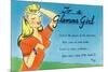 Pin-Up Girls - Glamour Girl Telling Beauties How it Is-Lantern Press-Mounted Premium Giclee Print
