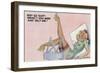 Pin-Up Girls - Why Go Sightseeing; Girl Wants You to Stay-Lantern Press-Framed Art Print