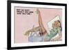 Pin-Up Girls - Why Go Sightseeing; Girl Wants You to Stay-Lantern Press-Framed Premium Giclee Print