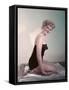 Pin-Up, Gold Slingbacks-Charles Woof-Framed Stretched Canvas