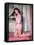 Pin-Up in Bathrobe 4, 5-Charles Woof-Framed Stretched Canvas