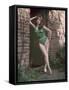 Pin-Up in Leotard-Charles Woof-Framed Stretched Canvas