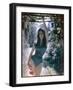 Pin-Up in Leotard-null-Framed Photographic Print