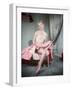 Pin-Up in Pink Skirt-Charles Woof-Framed Photographic Print