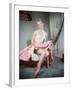 Pin-Up in Pink Skirt-Charles Woof-Framed Photographic Print