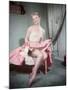 Pin-Up in Pink Skirt-Charles Woof-Mounted Photographic Print