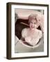 Pin-Up in Sports Car-Charles Woof-Framed Photographic Print