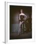 Pin-Up on Stool, 1950-Charles Woof-Framed Photographic Print