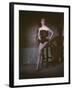 Pin-Up on Stool, 1950-Charles Woof-Framed Photographic Print