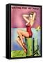 Pin-Up on the Dock of the Bay, 1945-null-Framed Stretched Canvas