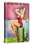 Pin-Up on the Dock of the Bay, 1945-null-Stretched Canvas