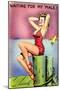 Pin-Up on the Dock of the Bay, 1945-null-Mounted Giclee Print