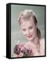 Pin-Up with Bouquet-Charles Woof-Framed Stretched Canvas