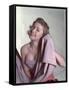 Pin-Up with Lilac Towel-Charles Woof-Framed Stretched Canvas