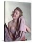 Pin-Up with Lilac Towel-Charles Woof-Stretched Canvas