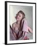 Pin-Up with Lilac Towel-Charles Woof-Framed Photographic Print