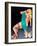 Pin-Up With Puppy-Peter Driben-Framed Art Print