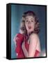 Pin-Up with Red Towel-Charles Woof-Framed Stretched Canvas