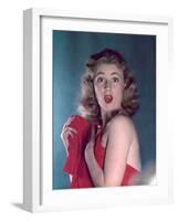 Pin-Up with Red Towel-Charles Woof-Framed Photographic Print