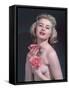 Pin-Up with Roses 2-Charles Woof-Framed Stretched Canvas