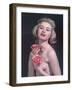 Pin-Up with Roses 2-Charles Woof-Framed Photographic Print