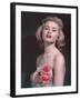 Pin-Up with Roses-Charles Woof-Framed Photographic Print