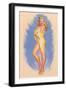 Pin-Up Wrapped in Towel-null-Framed Art Print