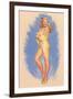 Pin-Up Wrapped in Towel-null-Framed Art Print