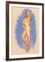 Pin-Up Wrapped in Towel-null-Framed Art Print