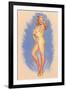 Pin-Up Wrapped in Towel-null-Framed Art Print