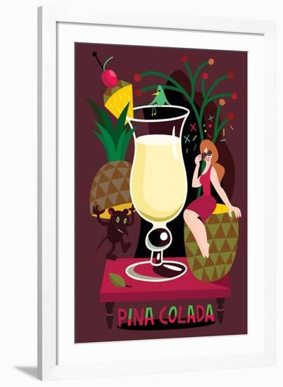 Pina Colada, 2017-Yuliya Drobova-Framed Giclee Print