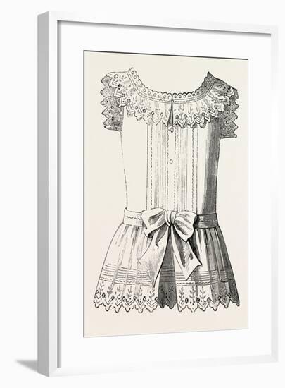 Pinafore for Girl of Three, 1882, Fashion-null-Framed Giclee Print