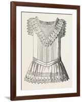 Pinafore for Girl of Three, Front, 1882, Fashion-null-Framed Giclee Print