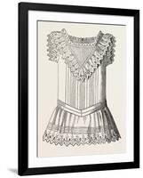 Pinafore for Girl of Three, Front, 1882, Fashion-null-Framed Giclee Print