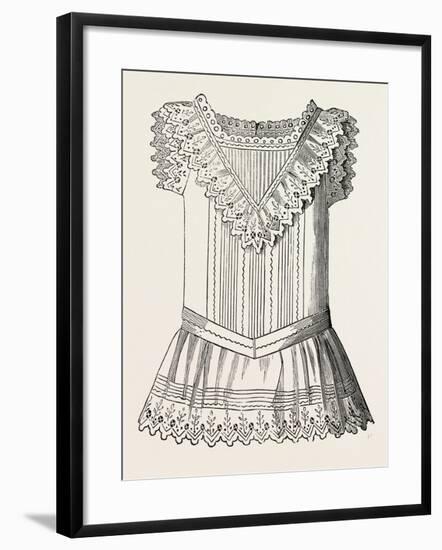 Pinafore for Girl of Three, Front, 1882, Fashion-null-Framed Giclee Print