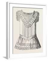 Pinafore for Girl of Three, Front, 1882, Fashion-null-Framed Giclee Print
