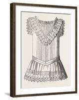 Pinafore for Girl of Three, Front, 1882, Fashion-null-Framed Giclee Print