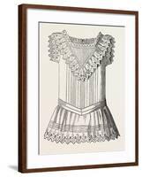 Pinafore for Girl of Three, Front, 1882, Fashion-null-Framed Giclee Print