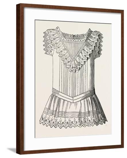 Pinafore for Girl of Three, Front, 1882, Fashion--Framed Giclee Print