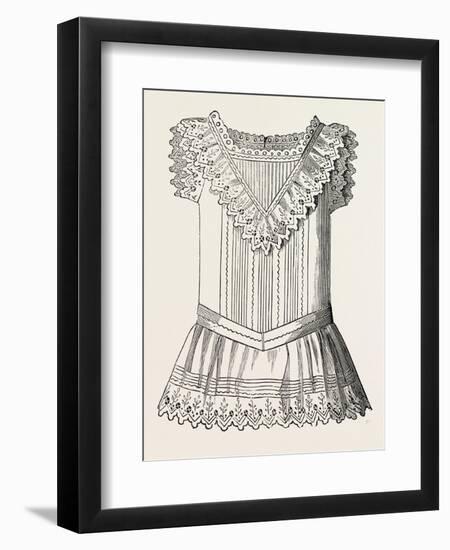 Pinafore for Girl of Three, Front, 1882, Fashion-null-Framed Giclee Print