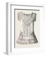 Pinafore for Girl of Three, Front, 1882, Fashion-null-Framed Giclee Print