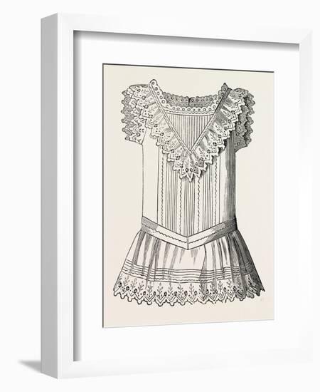 Pinafore for Girl of Three, Front, 1882, Fashion-null-Framed Giclee Print